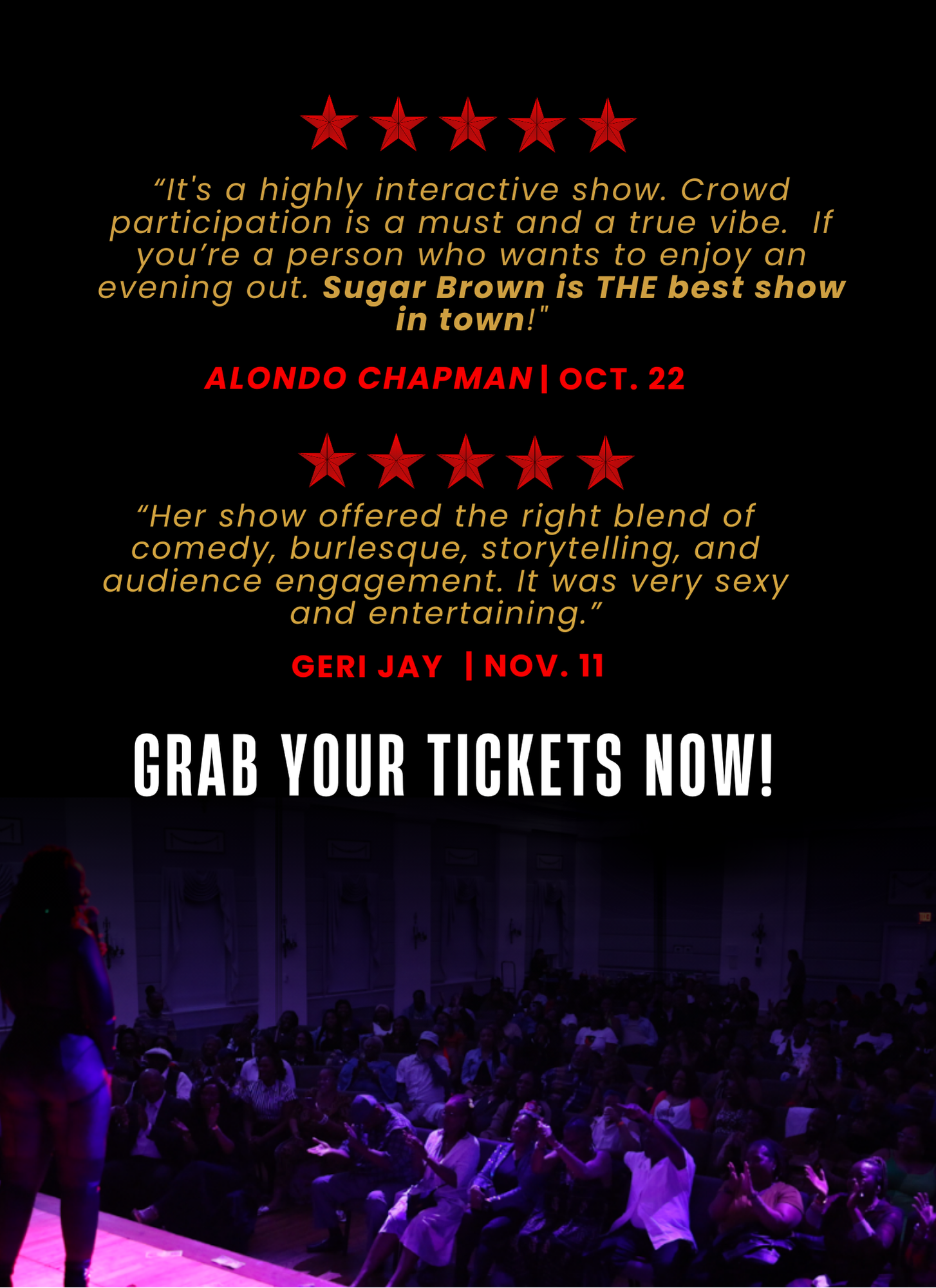 Sugar Brown Burlesque & Comedy presents: The Sugar Brown Experience | Fort Worth | Nov. 15th